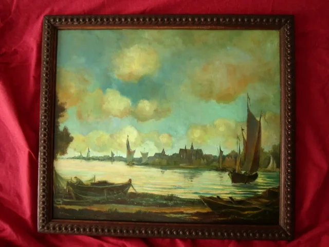 N°C023/3 ,Tableau ,XX  siècle