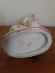 Sujet en porcelaine de Saxe représentant un ange blond