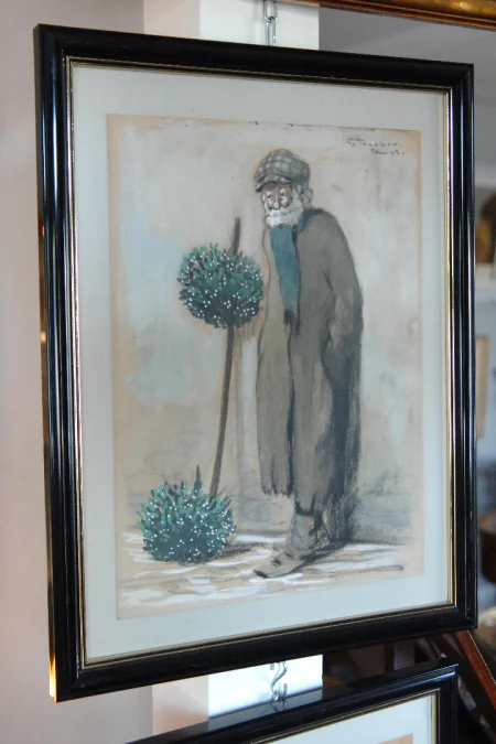 Tournon Georges  le vendeur de boules de gui