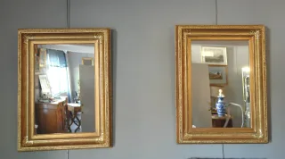 Paire de miroirs , l encadrement est d'Epoque Restauration