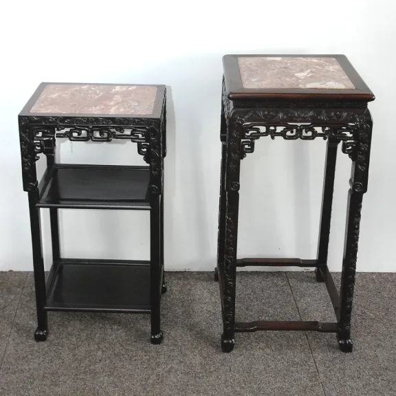 Sellette Indochinoise en bois dur (dit de fer)   deux modeles