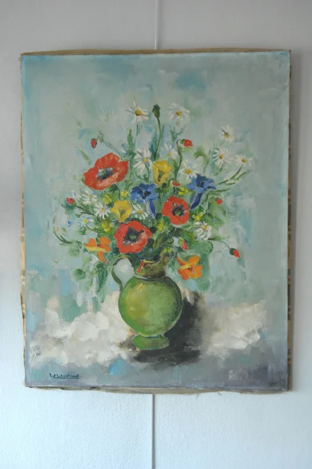 Huile sur toile signature  CLOCHARD  w