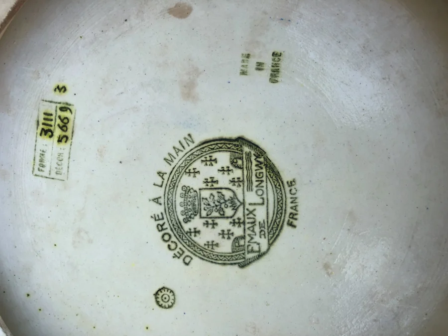 LONGWY ENAMEL DISH