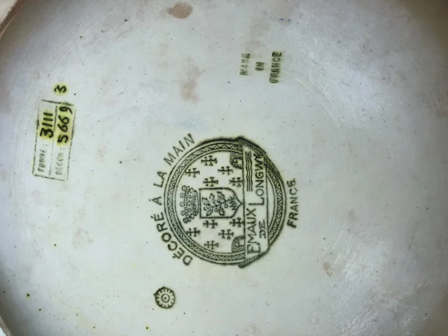 LONGWY ENAMEL DISH