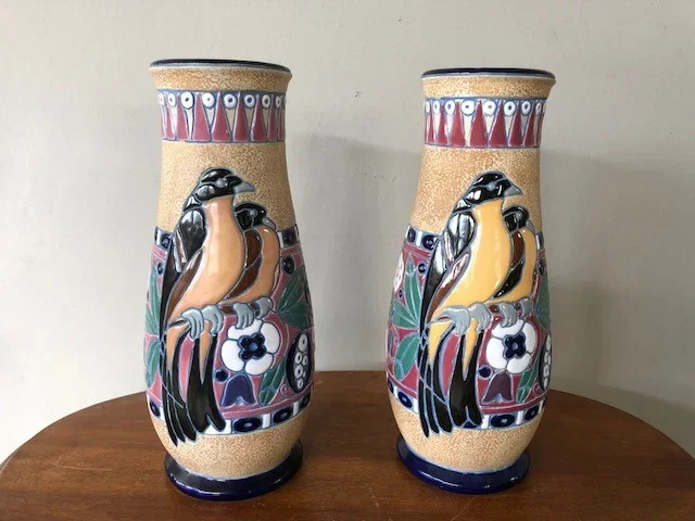 PAAR VAN KUNST DECO-PERIODE VAZEN