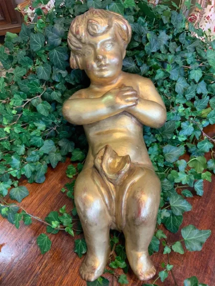 Angelot en bois doré