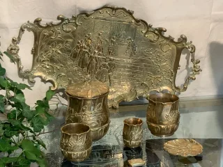 Nécessaire à fumeur en bronze