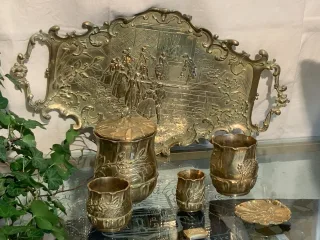 Nécessaire à fumeur en bronze