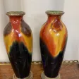 Paire de vases ovoïdes en céramique