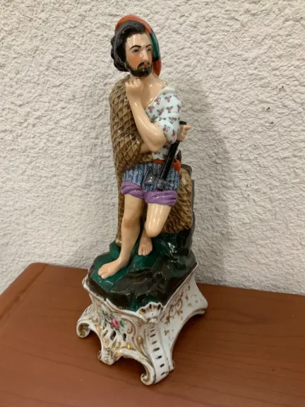 Paire d’encriers en  porcelaine Vieux Paris