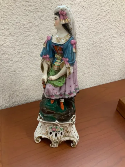 Paire d’encriers en  porcelaine Vieux Paris