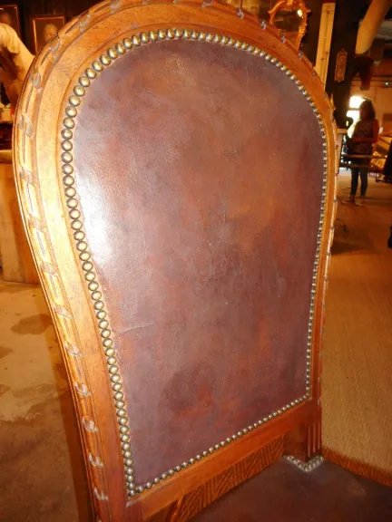 serie de 8 chaises cuir