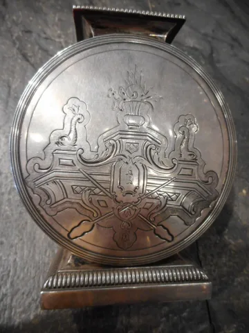 Vase en Argent et porcelaine de Chine