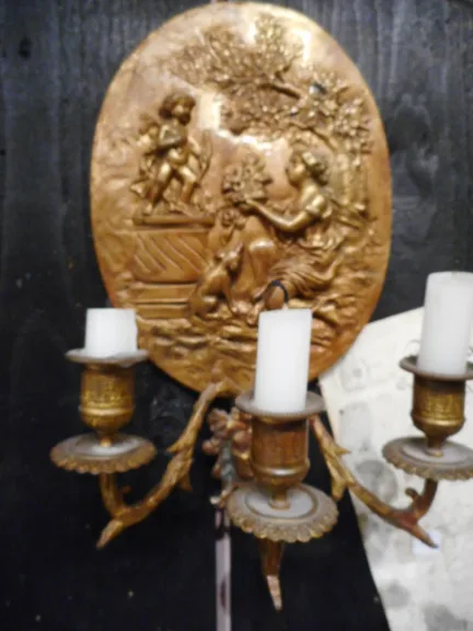 PAIR OF FRENCH WALL LIGHTS