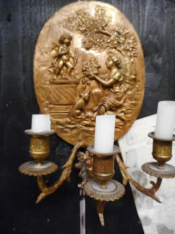 Paire d'applique du XIX siècle en bronze