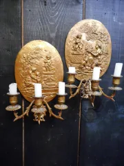 Paire d'applique du XIX siècle en bronze