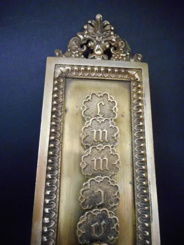 Porte courrier en bronze du XIX