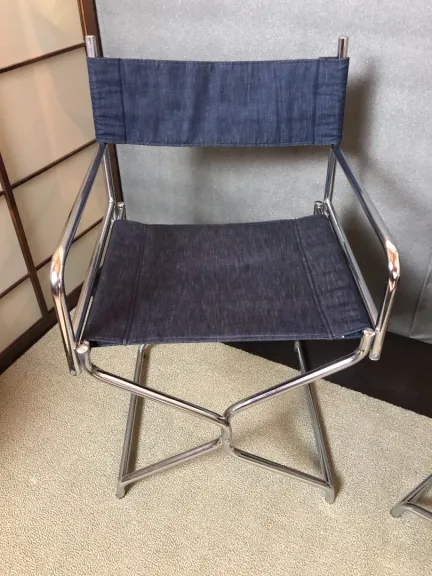 Paire fauteuils chromé