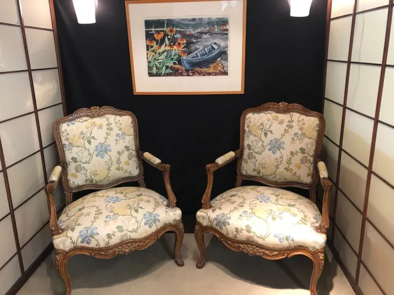 PAAR LOUIS XV STIJL STOELEN