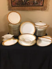 ABENDESSENSERVICE AUS LIMOGES-PORZELLAN