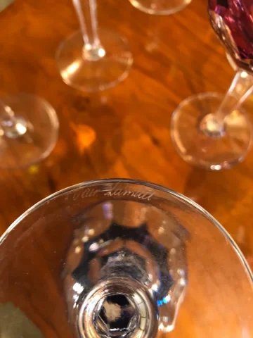 verres cristal couleur