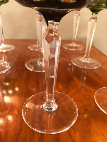 verres cristal couleur