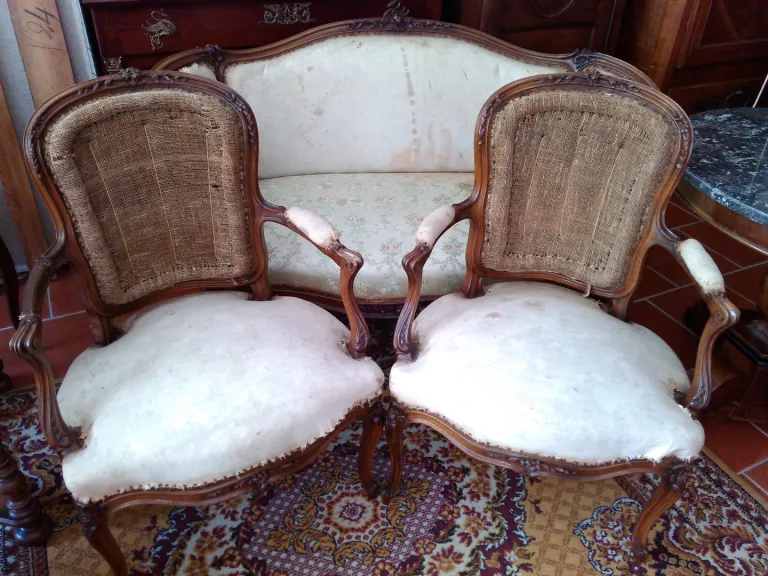 LOUIS XV STIL WOHNZIMMER SUITE