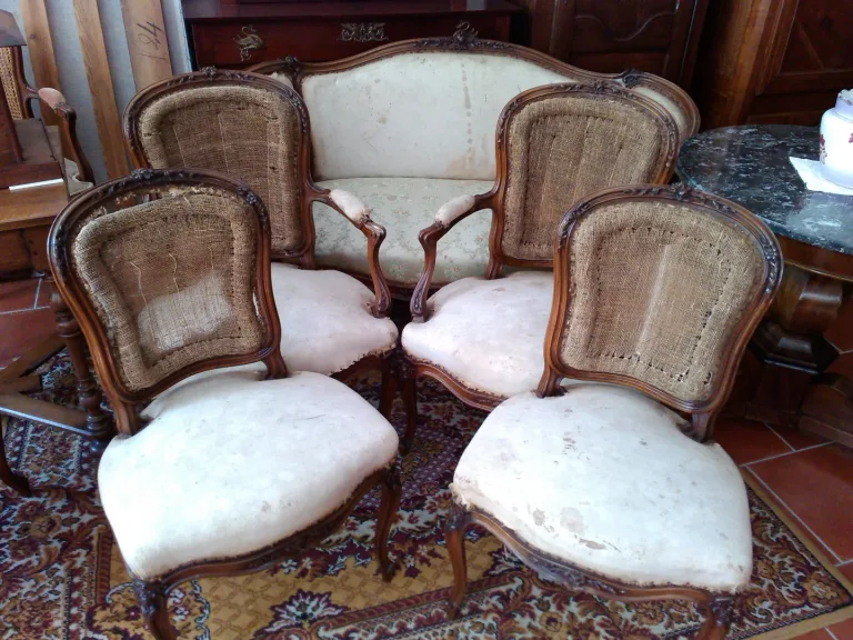 LOUIS XV STIL WOHNZIMMER SUITE