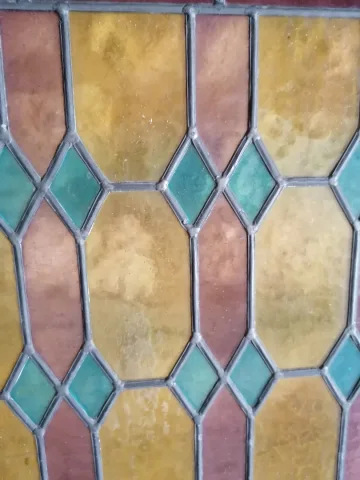 汚れたガラスパネル