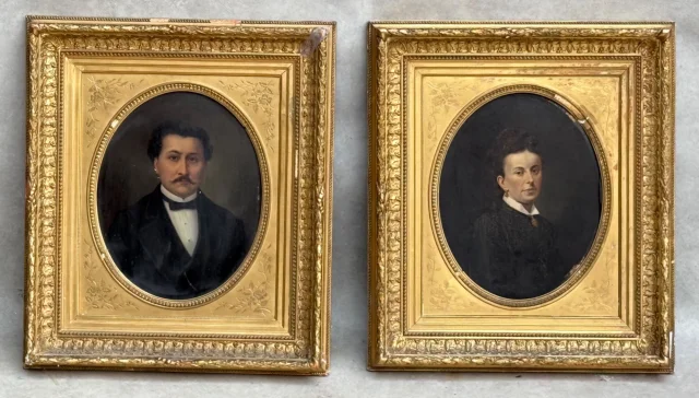Pair of portraits