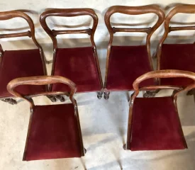 Juego de 6 sillas inglesas