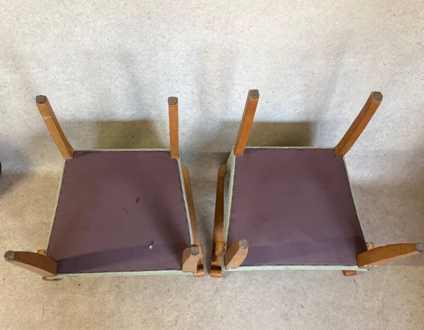 Pair of bridge chairs