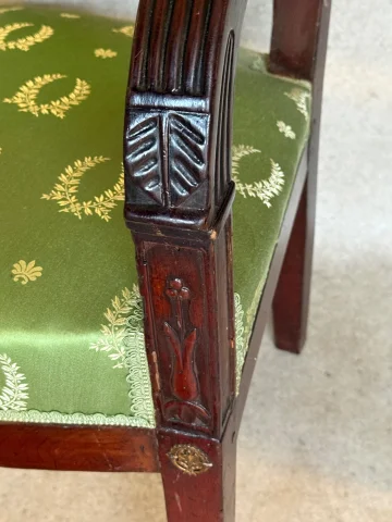 Pair of Restoration armchairs