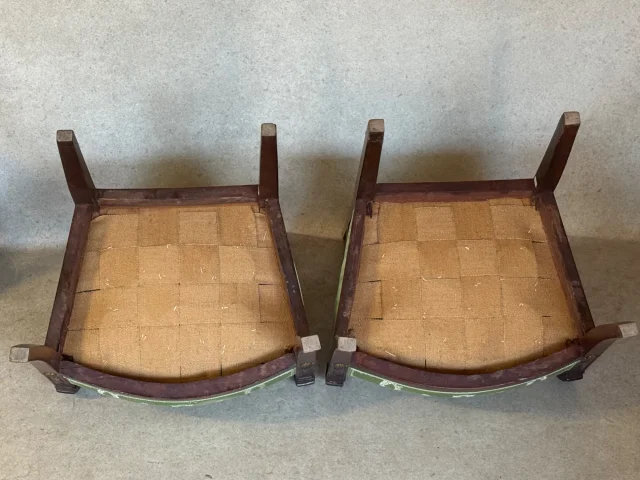 Pair of Restoration armchairs