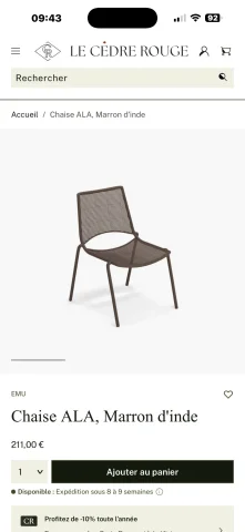 Garden table and 4 chairs