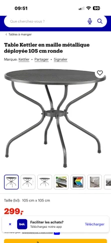 Garden table and 4 chairs