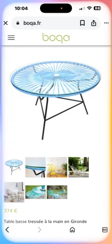 Scoubidou table