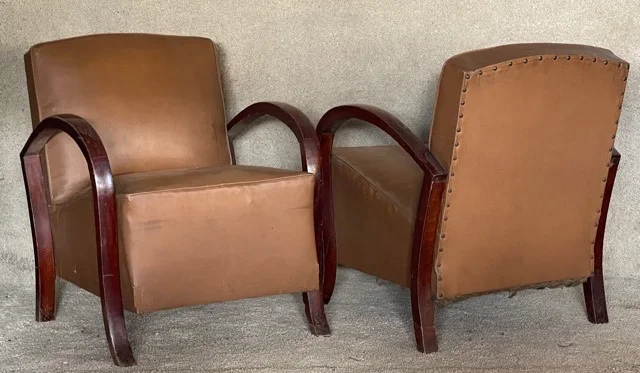 Coppia di poltrone Art déco