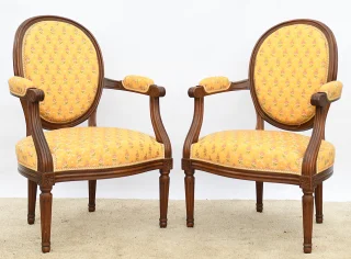Paar Cabriolet-fauteuils