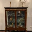 Vitrine De Style Transition Louis XV Louis XVI Bois De Rose Epoque Debut XXeme