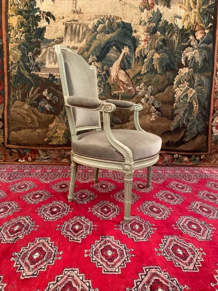 Fauteuil d'Epoque Louis XVI Estampille Nicolas Denis Delaisement XVIIIeme