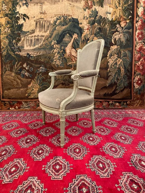 Fauteuil d'Epoque Louis XVI Estampille Nicolas Denis Delaisement XVIIIeme