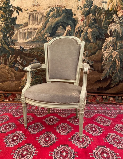 Fauteuil d'Epoque Louis XVI Estampille Nicolas Denis Delaisement XVIIIeme