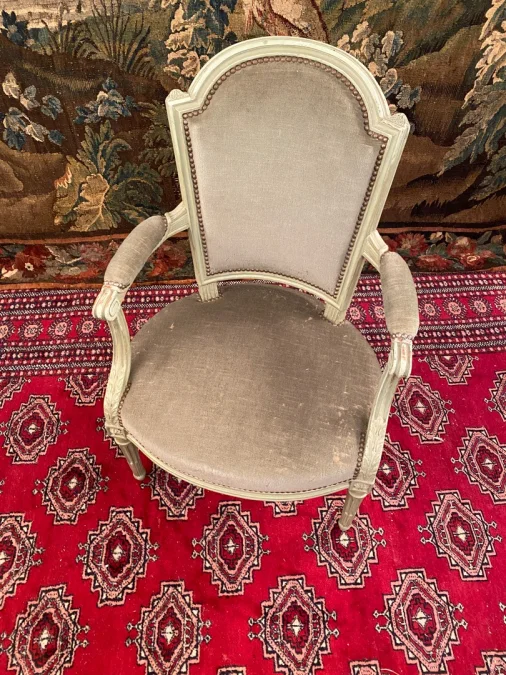 Fauteuil d'Epoque Louis XVI Estampille Nicolas Denis Delaisement XVIIIeme