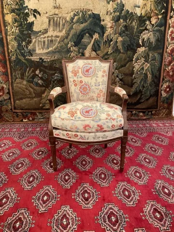 Fauteuil Cabriolet d'Epoque Louis XVI XVIIIeme Siecle