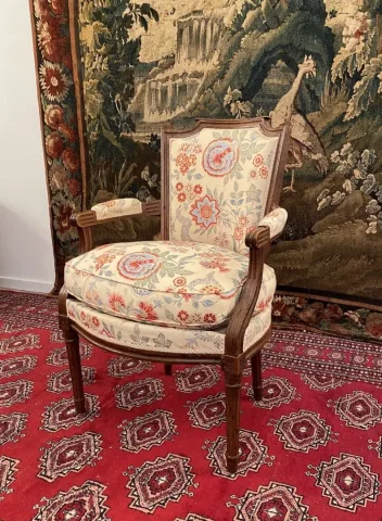 Fauteuil Cabriolet d'Epoque Louis XVI XVIIIeme Siecle
