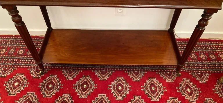Console En Acajou d'Epoque Restauration Epoque Milieu Du XIXeme