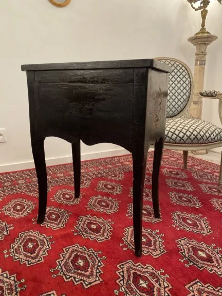 Rare Table Chiffonnière En Laque Epoque Louis XV Vers 1730