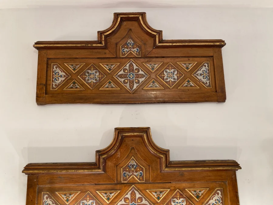 Paire De Dessus De Portes Travail Ottoman Epoque Fin XVIIIeme