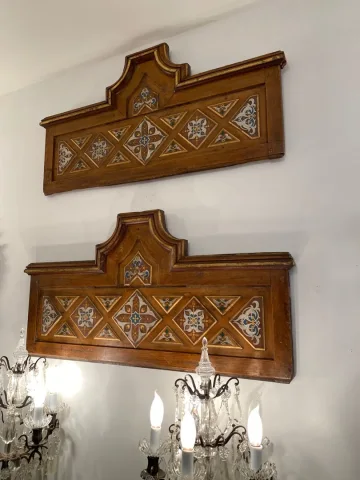 Paire De Dessus De Portes Travail Ottoman Epoque Fin XVIIIeme